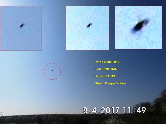 Photo prise à la Veille Ufologique le 08 Avril 2017 au Portail Normand du Nord - Est !